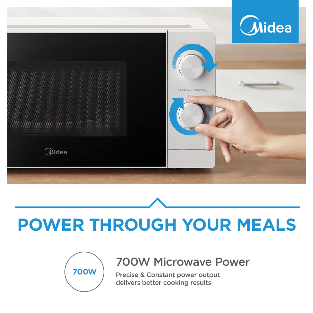 Midea 20L Manual Inverter Microwave White - Image 5