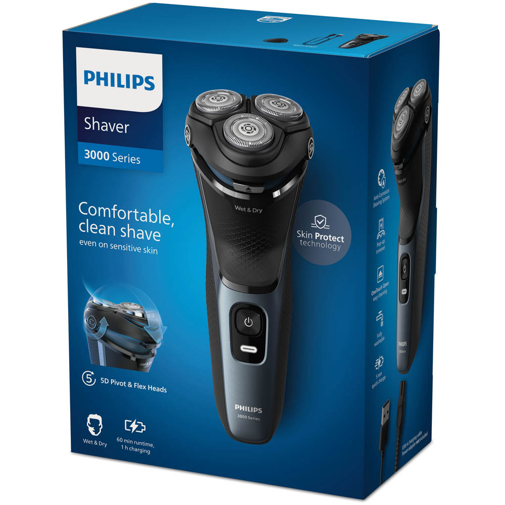 Philips Shaver 3000 Series Wet & Dry Electric Shaver - Image 5