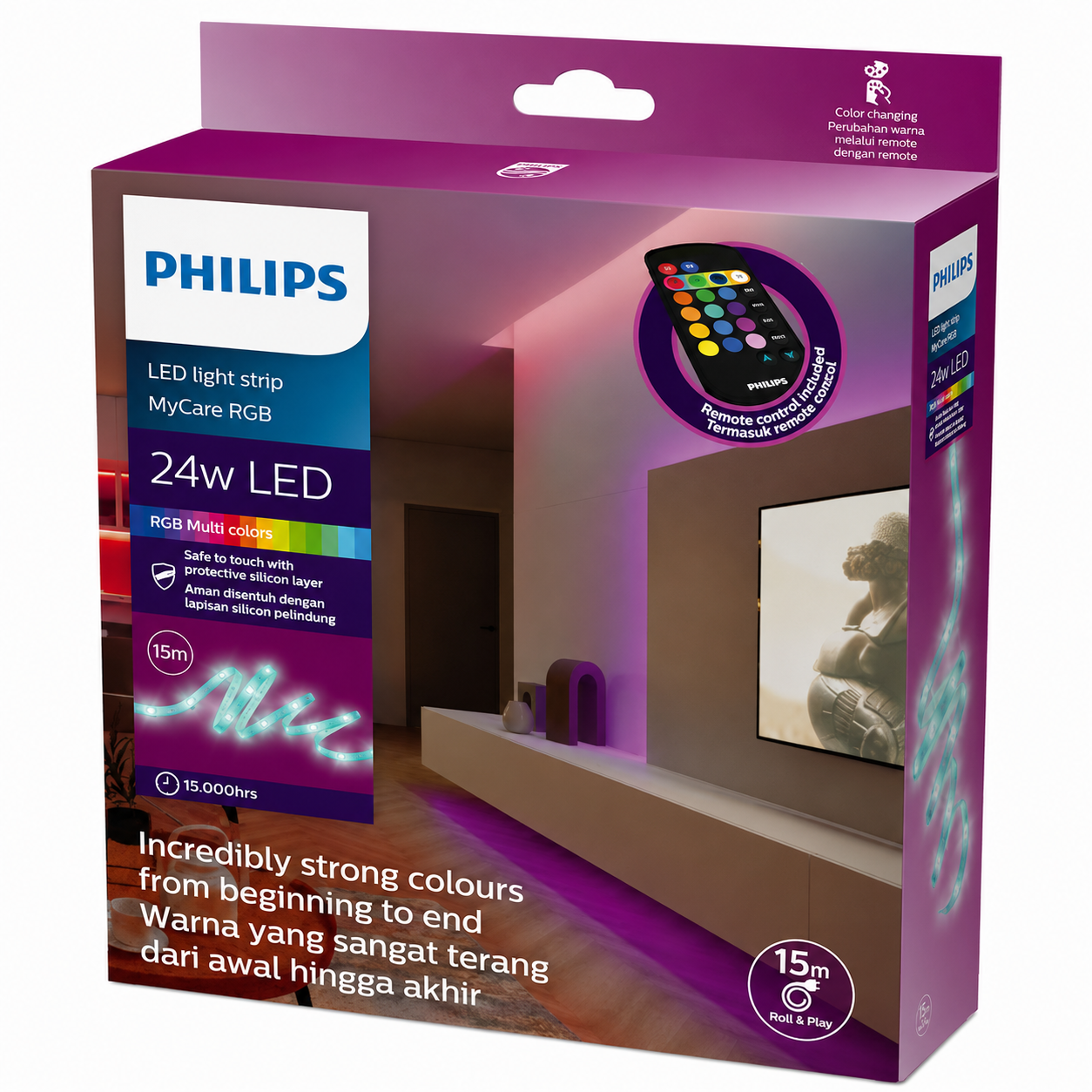 Philips MyCare Plug & Play RGB LED Light Strip Kit (15m)