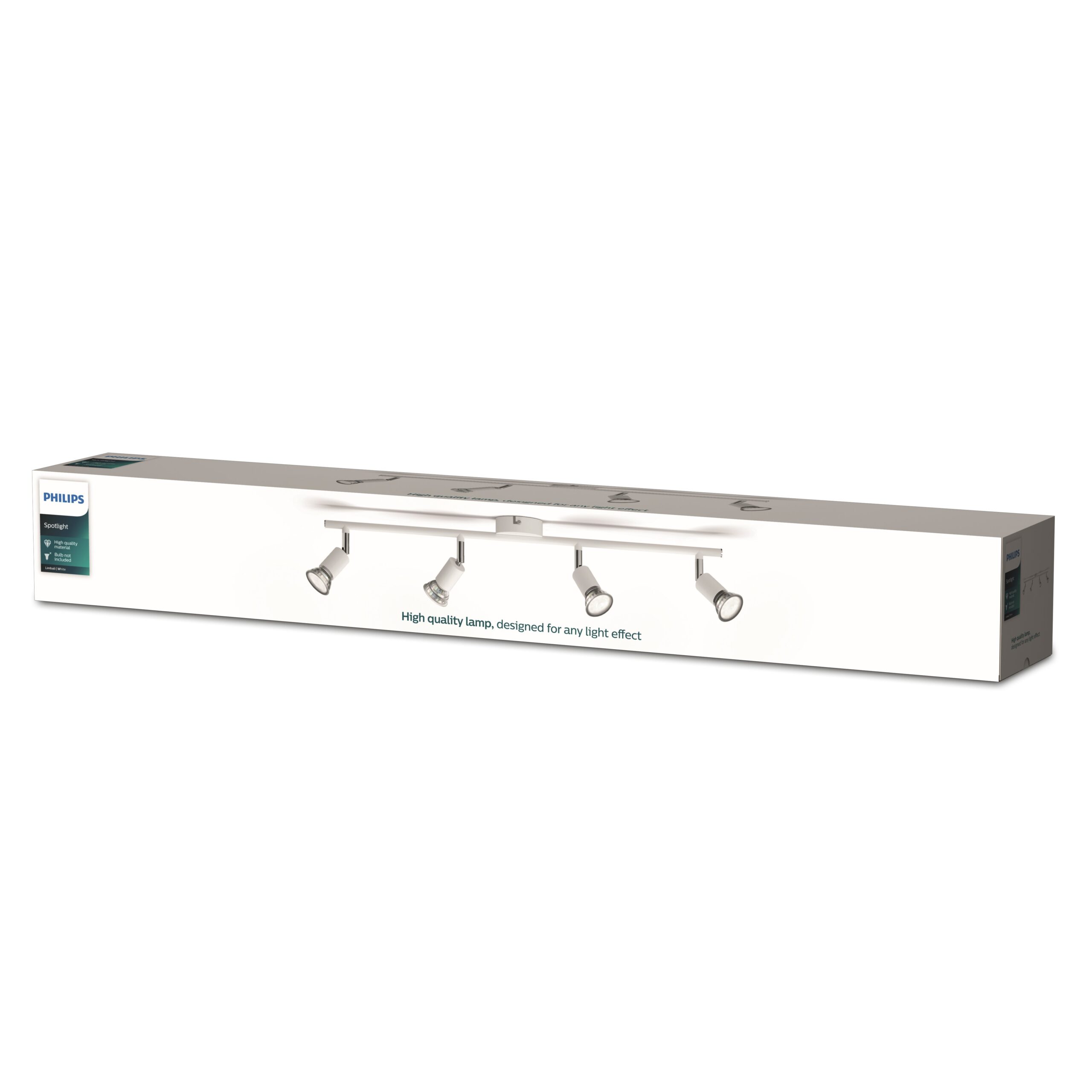 Philips Limbali Bar/Tube White 4xGU10 Build-On Spotlight