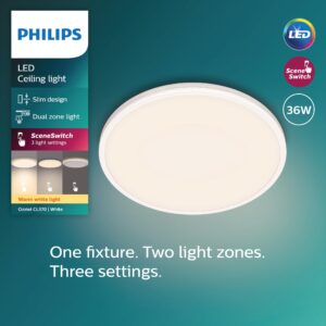 Philips Ozziet SceneSwitch RD 36W 2700K Warm White LED Ceiling Light