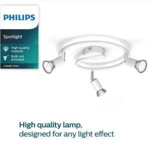 Philips Limbali Plate/Spiral White 3xGU10 Build-On Spotlight