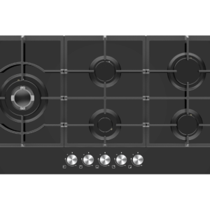 Midea 90cm 5 Burner Gas on Glass Hob